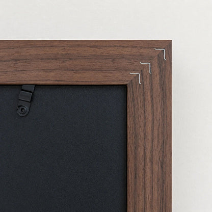 Premium frame product - Solid black walnut diploma frame with archival UV acrylic  - FrameCert