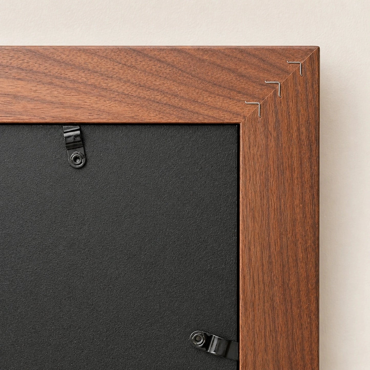 Premium frame product - Solid black walnut diploma frame with archival UV acrylic  - FrameCert