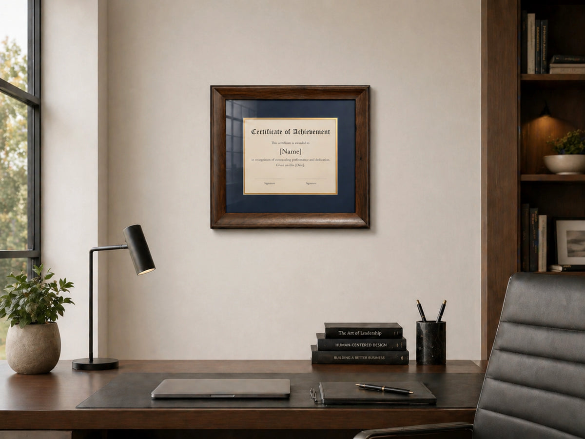 Profession Frame FrameCert | Premium Diploma Frames in Solid Black Walnut